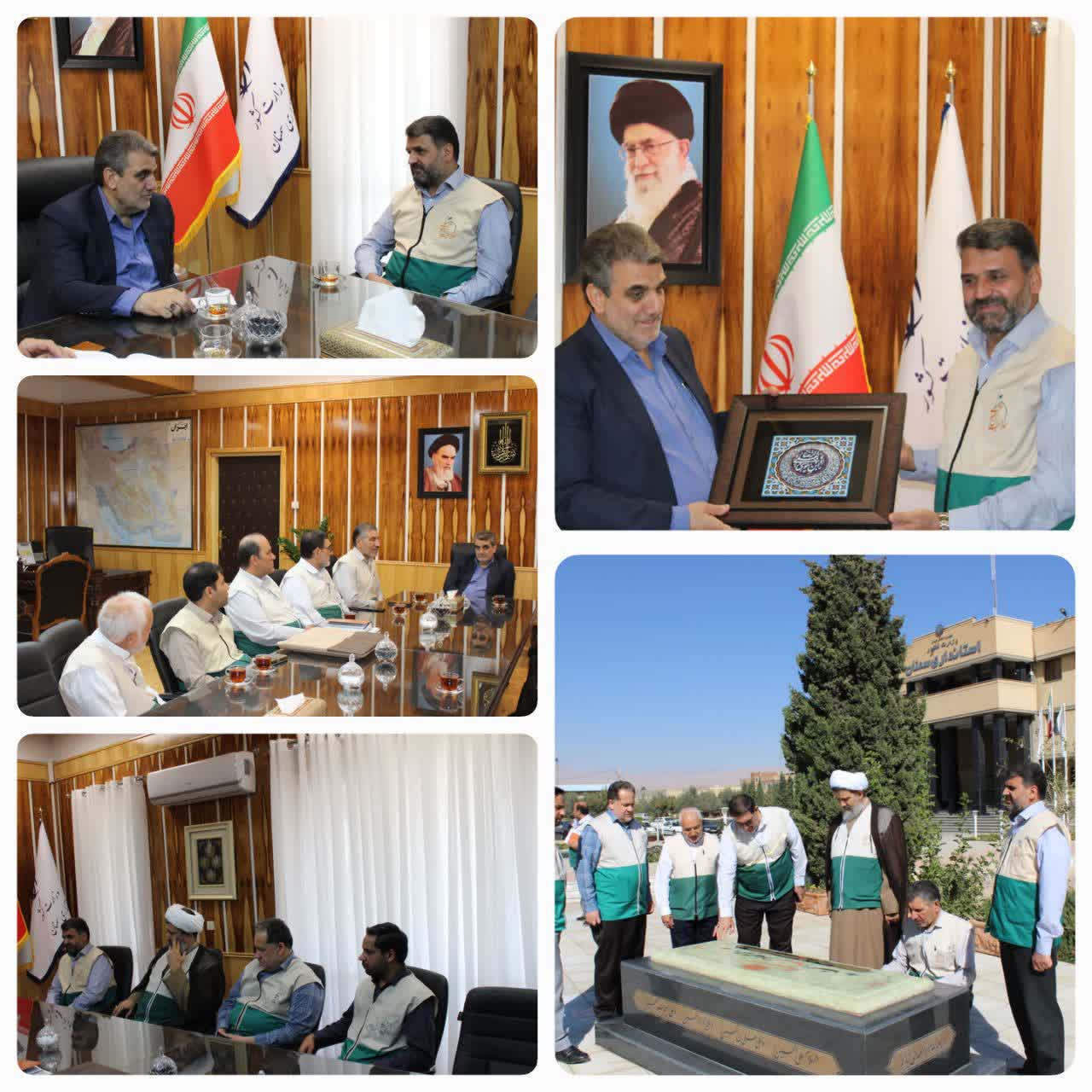 تصویر دیدار مدیر مرکز خادمیاری و کانون های خدمت رضوی با استاندار سمنان