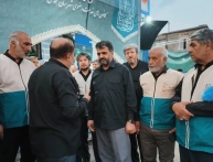 تقدیر از زحمات خادمیاران همدان در خدمتگزاری زائرین اربعین، توسط دبیر ستاد اربعین بنیاد کرامت رضوی