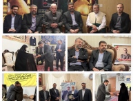 حضور مدیر مرکز خادمیاری و کانون‌های خدمت رضوی در منزل شهید نیلفروشان و دو شهید خادمیار