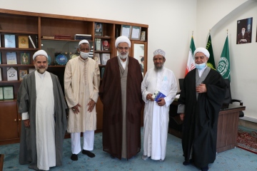 دیدار رئیس دانشگاه با رئیس موسسه ولی عصر از کشور تانزانیا