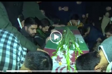 تشییع شهید گمنام در دانشگاه رضوی