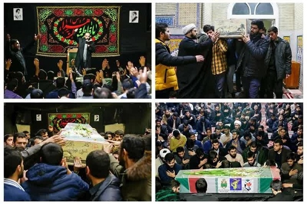 استقبال دانشجویان دانشگاه رضوی از حضور شهید گمنام